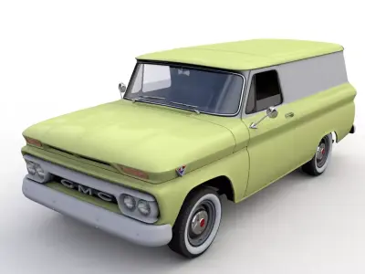 GMC PANEL TRUCK 1964 3D model