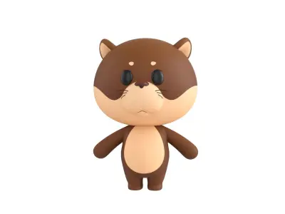 Character325 Rigged Otter 3D model