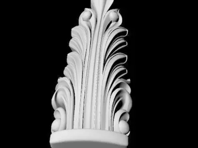 Central decor ornament for furniture 3D model 513