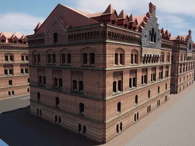 Big Building Apartment Design Free 3D model