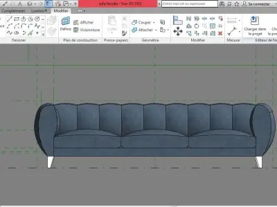 3D Modern Sofa  3D model