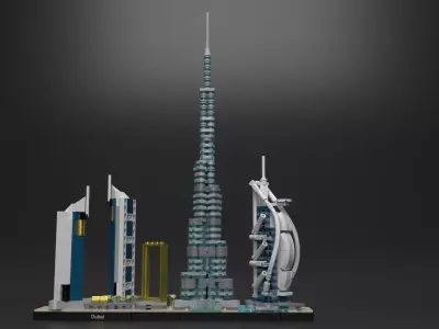 Lego Dubai 3D model