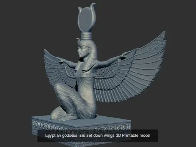Egyptian Goddess Isis wings 3D Printable model  3D Model Collection
