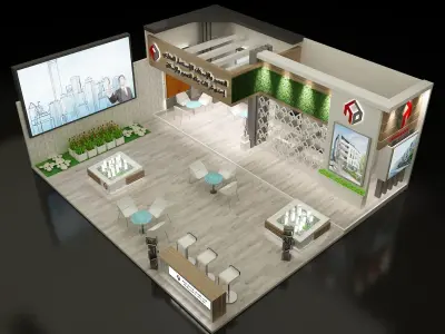 Booth Exhibition Stand a280 3D model