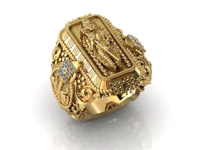 Murugan gents ring  3D print model
