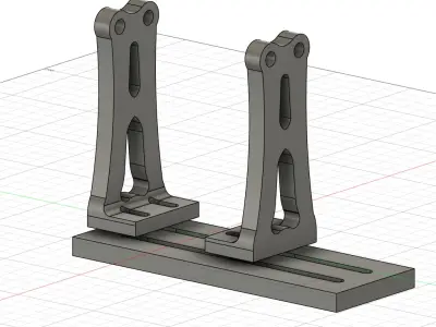Adjustable Crank Truing Stand 3D print model