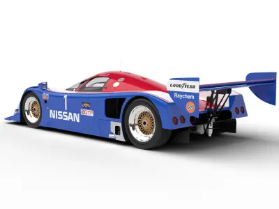 Nissan R90CK Le Mans Racing 1990 3d model 3D model