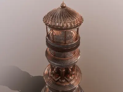 Superfuntimes Triumphal Tower Statue Free low-poly 3D model