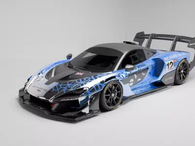 McLaren Senna GTR 2020 Low-poly 3D model