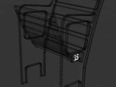 Stadium Folding Chair 3D model