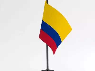 Table Flag Colombia 3D model