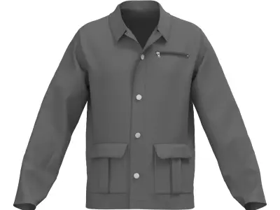 Male jacket 3D model