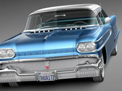 Oldsmobile 88 1958 coupe 3D model