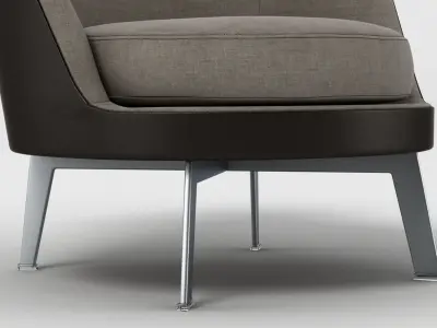 Flexform Guscioalto Soft Chair 3D model