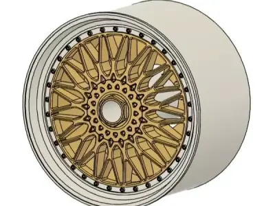 BBS RS RIMS FOR DIECAST 64 SCALE 3D print model