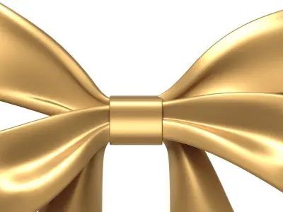 Christmas Bow Ribbon 95 Low-poly 3D model