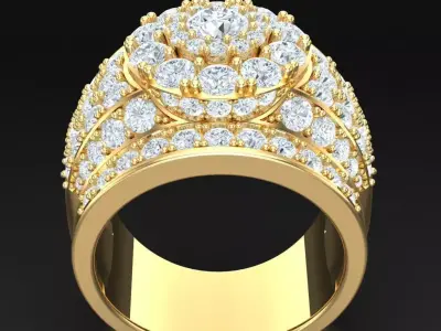 Luxury Men Rings Designs 5MR071 3D print model