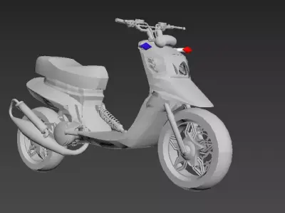 spitro RX police cop scooter 3D print model