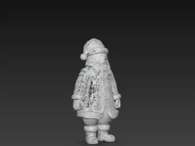 3D Santa Claus Christmas Elements Model 3D print model
