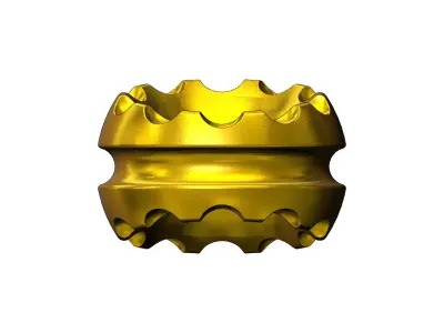 Grooved vead carvings open portal sphere ornament 3D print model