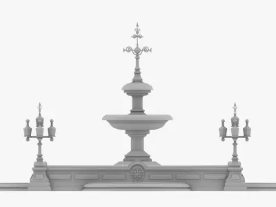 City Hall Park Fountain 3D print model