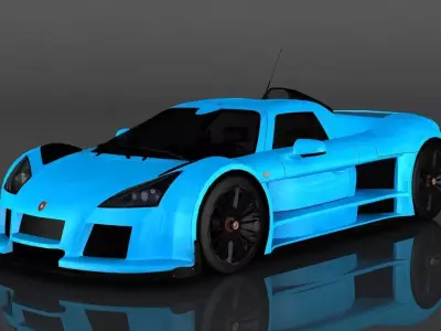 Gumpert Apollo S Low-poly 3D model