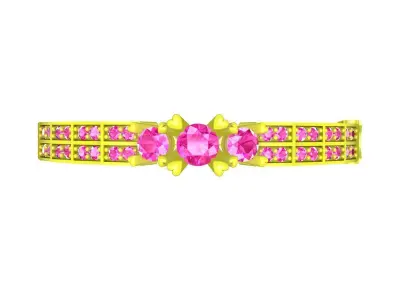 A7437 Korean Diamond Women Bangle Bracelets 3D Model 3D print model