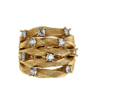 multi layer vine ring 3D print model