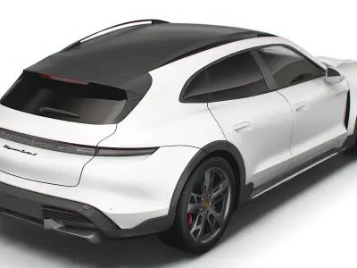 Porsche Taycan Turbo S Cross Turismo 2022 3D model