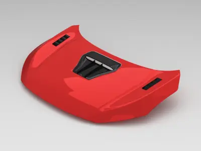 CIVIC TYPE R FK8 Hood Exterior Surface Model - 3D Laser-Scanned 3D model