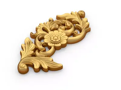 Decorative Classic Corner Element 01 3D print model