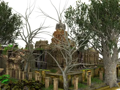 ancient temples 3d model 3D model