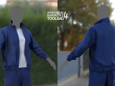 Male Sport 2 Low-poly 3D model