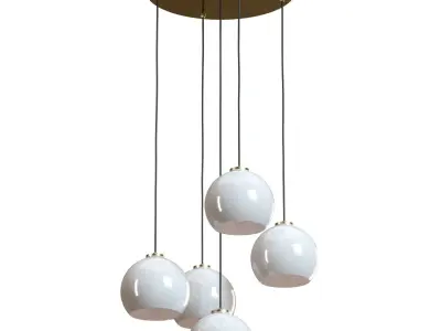 Crate and Barrel - Arren Round Pendant 3D model
