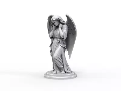 Angel Statue Sculpture  -  3D Print Model  3D print model