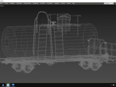Tank Car Typ Halle 558 3D model
