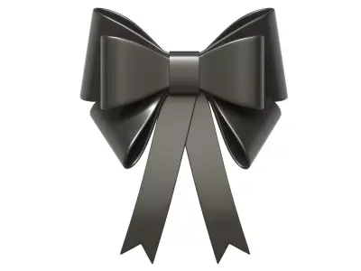Christmas Bow Ribbon 11 Low-poly 3D model