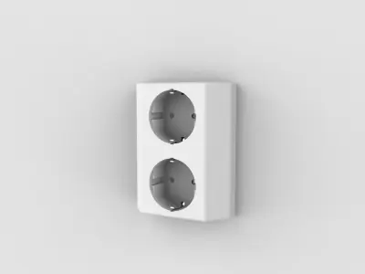 EU Power Outlet 3D model