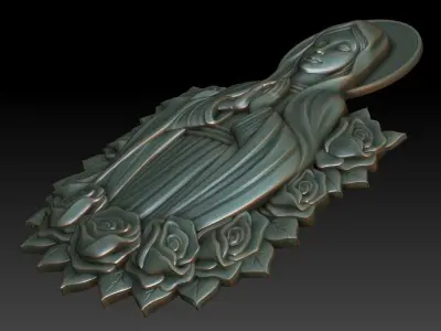 Virgin Mary 18 3D print model