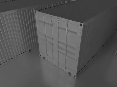 Realistic 3D Container Model for Visual Projects 3D model