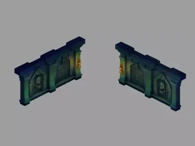 Game The Underground Palace - Wall 32 3D model