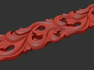 Carved molding 3D model