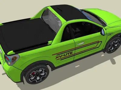 Subaru XV-Ute 2013 Low-poly 3D model