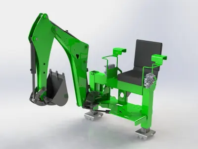 Tractor Excavator 3D model