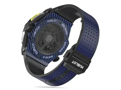 Hublot Big Bang Unico 45mm Golf Blue Luxury Watch 3D model