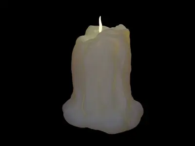 candle 3D model