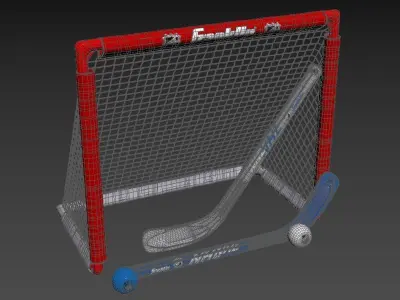 Franklin Sports NHL Kids Mini Hockey Set 3D model