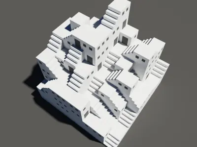 Staircase Maze 3D model