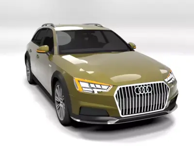 AUDI A4 ALLROAD 2017 LOWPOLY Low-poly 3D model