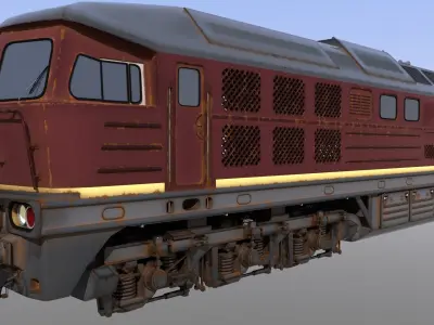 Ludmilla train engine Free 3D model